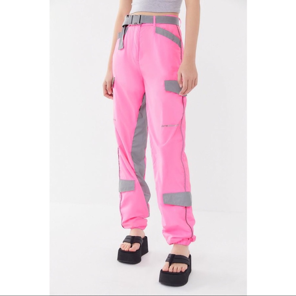 Pink Reflective Utility Pants